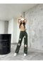 Flocked Star Printed Wide Leg Straight fit Wide Leg Jeans - 7