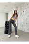 Women's Smoked High Waist Wide Leg Cargo Pants - 7