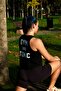 Women's Black Training Athlete Athlete Gym and Tonic Cropped Tank - 3