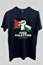 Palestine Printed Black Unisex Oversize T-Shirt - T-Shirt