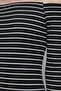 Ribbed Fabric Body Hugging Striped Dress