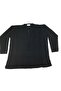 Women's V-Neck Button Detail Thick Knitwear Mother Bluz