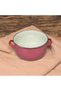 24 cm Enamel Roasting Yogurt Pot 5.5 Liter Pink - 2