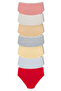 7-Piece Cotton High Waist Large Size Women's Panties
