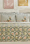 Cindy 100% Cotton Single Duvet Cover Set Green