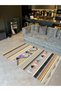 Angel Collection Yellow Black Detailed Colorful Ethnic Patterned Woven Base Modern Decorative Carpet angel03 - 2