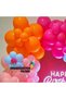 Balloon Set: Fuchsia, Pink Macaron, Orange Macaron, Blue Macaron, 60-Piece Balloon Chain Set - 5