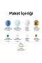 Balloon Set Deep Ocean - Macaron Blue-White-Chrome Gold 100-Piece Balloon Chain Set - 2