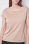 Women's Boat Neck Off-Shoulder Wrinkle-Free Span Blended Stylish T-Shirt Blouse-Dark Beige - 5