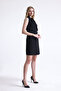 Lined Sleeveless Hürrem Long Jacket Dress |   Ckt35288 Black - 2