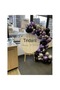 Balloon Set Chrome Silver-Chrome Purple-Black Set of 60 Balloon Chain