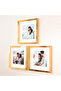 Gold 21X21Cm Square Photo Frame with Adhesive Disconnect and Mat - Pack of 3 - 2