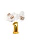 Balloon Set White-Chrome Rose Gold 1 34-inch Gold Foil 30-Piece Balloon Chain Set