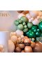 Balloon Set Dark Green-Caramel-Macaron Salmon-Mold Green 60-Piece Balloon Chain Set - 4