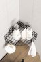 Adhesive Bathroom Corner Bracket Corner Shelf Shower Shampoo Holder Wall Organizer Organizer Shelf 1 Piece - 5
