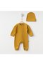 Newborn Baby Girl and Boy Sports Design Jumpsuit and Hat Set Hospital Exit Baby Set Gift