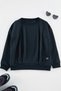 Navy Blue Girl's Knitwear Sweater Tkdaw25Kz00000