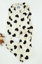 Ekru Kız Çocuk Kalp Desenli Mini Me Anne Kız Dokuma Pijama Takım TKDAW25PT00009 - 2
