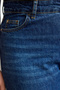 Koyu Mavi Yüksek Bel Vintage Yıkama Straight Fit %100 Pamuk Non-Stretch Jeans TBBSS24CJ00042 - 4