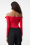 Kırmızı Gül Detaylı Örme Body TPRAW25BD00015 - 5