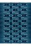 Paris Collection Blue Theme Modern Decorative Carpet with Striped Details and Geometric Shapes Pattern 158 - 4