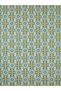 Paris Collection Green Blue Tones Mixed Shape Motifs Patterned Vintage Decorative Carpet 161 - 4