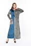 Women's Long Sleeve Velvet Dress - 6