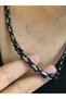 5mm King Men's Steel Black and White Necklace • in Light Box • for Lover • for Wife • Necklace for Dad - 4