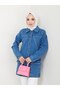 Women's Denim Jeans Jacket with Pockets and Buttons - 4