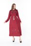Women's Long Sleeve Velvet Dress - 8