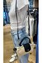Women's Straw Knitted Mini Hand and Shoulder Bag - Stores - 5