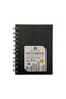 Alex A6 Sketchbook Spiral Black Hard Cover 120Gr.70Yp. Sketchbook Alx-9995