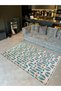 Paris Collection Multicolored Geometric Shapes Patterned Modern Decorative Carpet 165 - 2