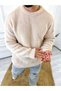 Sweater Oversize Anti-Pilling Fleece Sweater Loose Fit Natural Cotton Comfortable Cut Loose Plush Sweater - 4