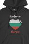 Burgaz Bulgaria Flag Heart Black Sweatshirt Hoodie - 2