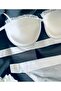 Oyster Model Satin Striped Padded Bra Set - 6