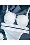 Oyster Model Satin Striped Padded Bra Set - 4
