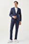 Ds Groom Slim Fit Navy Blue Wool Travel Suit - 2