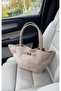 Women's Stone Suede Leather Long Strap Magnet Closure Shoulder & Hand Bag - 7