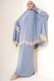 Seasonal Double Piece Women's Hijab Embroidered Prayer Dress, Anti-Sweat Prayer Clothing - 4