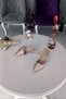 Nude Satin Jewelled Scarf 9 cm Square Heeled Wedding Dress Women's Shoes - 2