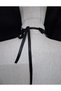Zeta2 Lace Detailed Chain and Stone Neck Collar Black - 7