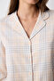 Cotton Ellie Checked Shirt Pants Pajamas Set - 4
