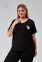 Large Size Winter Luxury Pajama Set with Elastic Waist Comfort Model Viscose Cotton Women's Pajama Set - 7