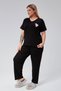 Large Size Winter Luxury Pajama Set with Elastic Waist Comfort Model Viscose Cotton Women's Pajama Set - 6