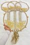 Vip Appliqued Bridal Tambourine Gold, Bridesmaid Wedding Henna Night Circumcision Bachelorette Bride with Bell 30cm 1 Piece - 4