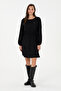 Women's Black Mini Size Woven Dress 50289860-Vr046 - 3
