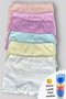 Perfumed 6-Piece Ribbed Pastel Color Girls' Boxer Shorts + 100-Piece Rubber Gift - Dondeza & Tutku