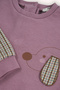 Baby Girl Print Detailed Dusty Rose Sweatshirt - 3