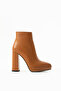 Women's Tan Genuine Leather Platform Boots - 2